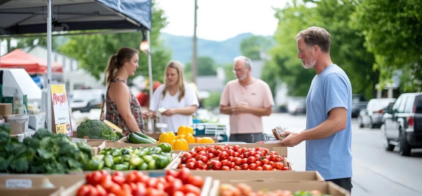 Fresh produce at Virginia Market Square
