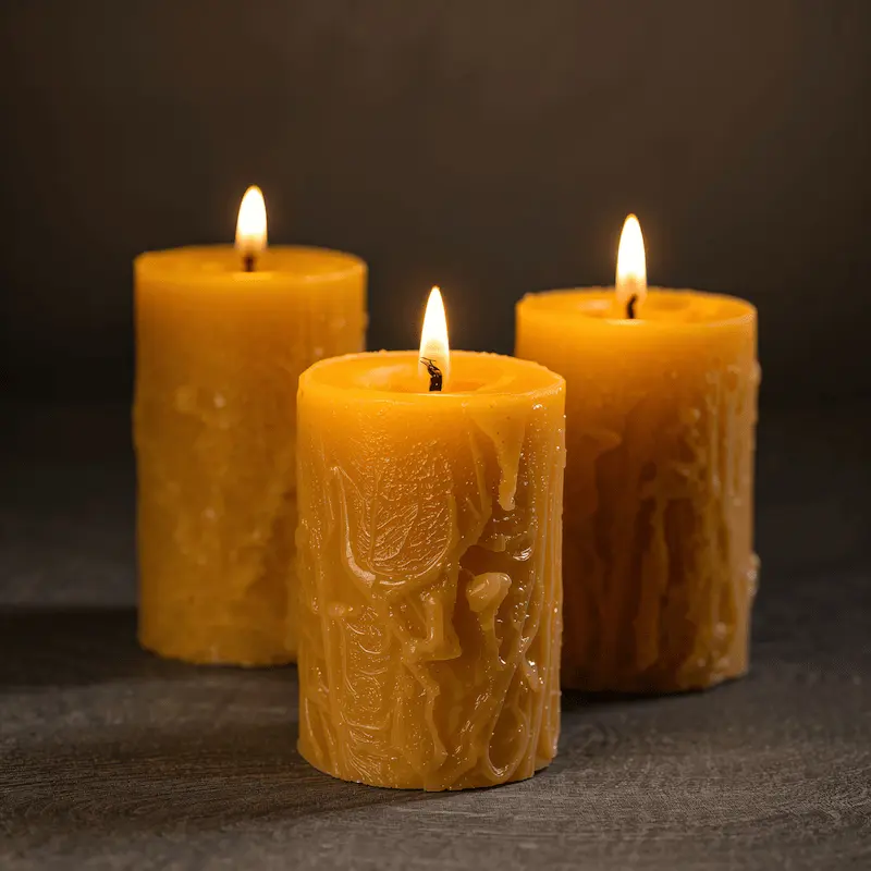 Beeswax Pillar Candle